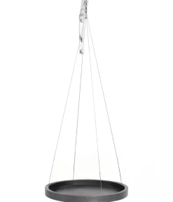 Ecopots Blumentopf Untersetzer|Blumenampeln & -Schalen - Kunststoff-Untersetzer hängend, rund, ca. Ø36/H3 cm Grau