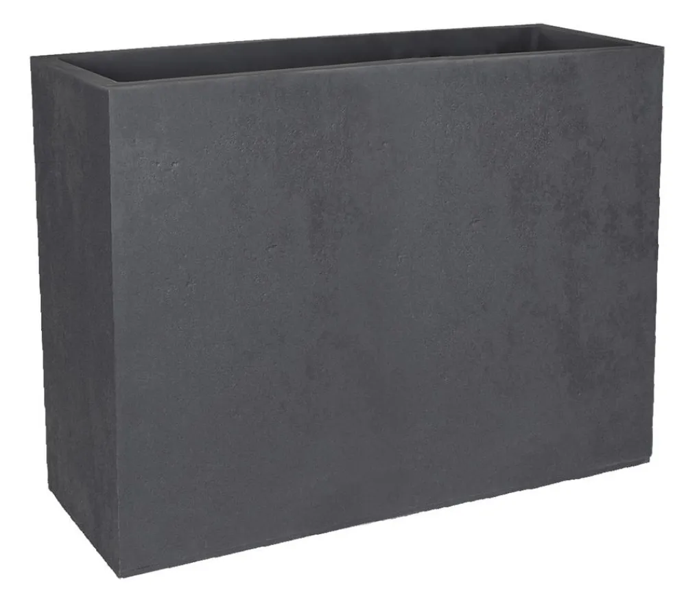 EDA Kunststoff-Blumenkasten Basalt Loft L, rechteckig, , ca. B78,5/H60/T29,5 cm Anthrazit Outlet