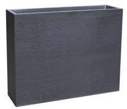 EDA Pflanzkübel & Blumenkästen - Kunststoff-Blumenkasten Graphit Loft XL, rechteckig, , ca. B99,5/H78,5/T29,5 cm Anthrazit