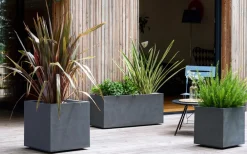 EDA Pflanzkübel & Blumenkästen > Kunststoff-Kasten Basalt, , rechteckig, ca. B99,5/H43,5/T39,5 cm