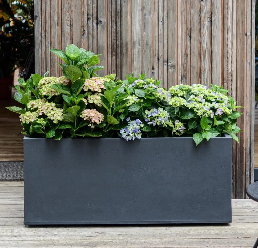 EDA Pflanzkübel & Blumenkästen > Kunststoff-Kasten Basalt, , rechteckig, ca. B99,5/H43,5/T39,5 cm