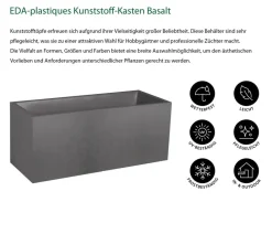 EDA Pflanzkübel & Blumenkästen > Kunststoff-Kasten Basalt, , rechteckig, ca. B99,5/H43,5/T39,5 cm