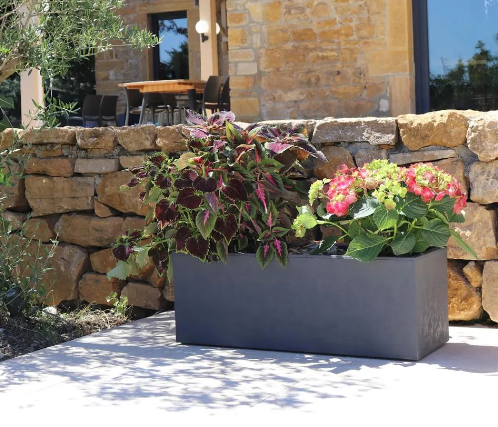 EDA Pflanzkübel & Blumenkästen > Kunststoff-Pflanzkasten Basalt Up, rechteckig,