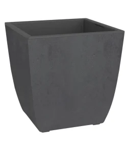EDA Blumentöpfe & Übertöpfe > Kunststoff-Pflanztopf Diva Basalt, quadratisch,