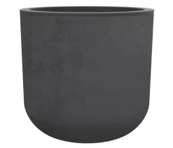 EDA Kunststoff-Topf Basalt Up, rund Anthrazit Hot