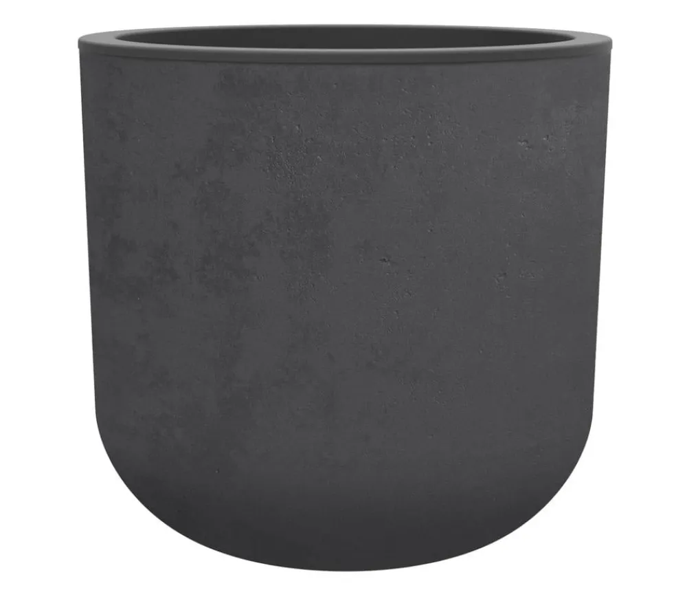 EDA Kunststoff-Topf Basalt Up, rund Anthrazit Hot