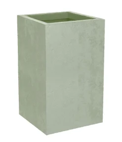 EDA Pflanzkübel & Blumenkästen - Kunststoff-Topf Basalt Up, quadratisch, ca. B30/H50/T30 cm Grün