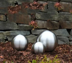 Dehner Gartenkugeln & Glas Deko|Gartenzwerge & Gartenfiguren > Edelstahlkugel, poliert,
