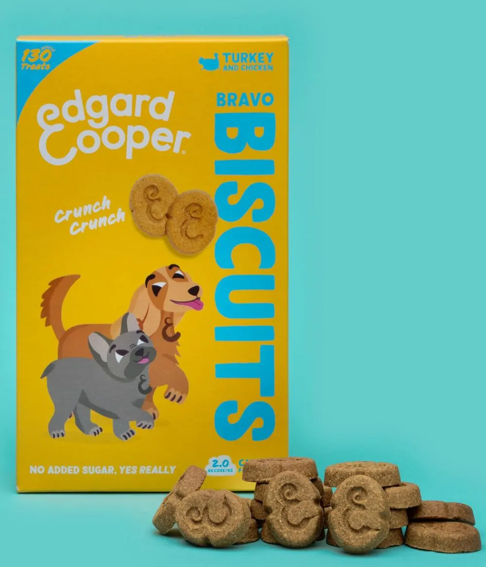 Edgard & Cooper® Hundeleckerlies - Edgard & Cooper Hundesnack Bravo Biscuits Getreidefrei, 400 g