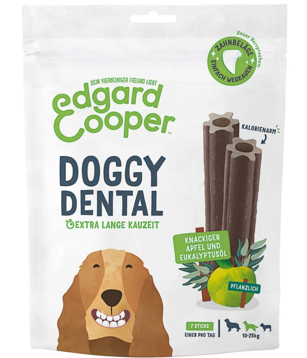 Edgard & Cooper® Hundeleckerlies|Funktionelle Leckerlies > Edgard & Cooper Hundesnack Doggy Dental, Apfel & Eukalyptusöl,