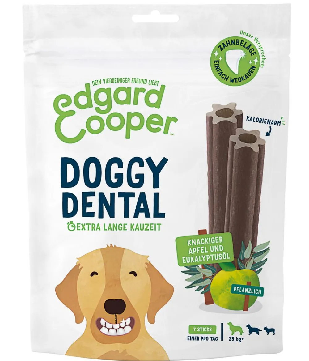 Edgard & Cooper® Hundeleckerlies|Funktionelle Leckerlies - Edgard & Cooper Hundesnack Doggy Dental, Apfel & Eukalyptusöl,