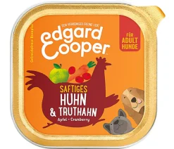 Edgard & Cooper® Edgard & Cooper Nassfutter für Hunde, Saftiges Huhn & Truthahn Adult, 11 x 150 g Discount