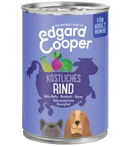 Edgard & Cooper® Edgard & Cooper Nassfutter für Hunde, Köstliches Rind Adult, 6 x 400 g