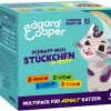 Edgard & Cooper® Nassfutter Katze > Edgard & Cooper Nassfutter für Katzen Mischpaket Stückchen in Soße Adult, 6 x 8x85 g