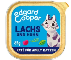 Edgard & Cooper® Nassfutter Katze > Edgard & Cooper Nassfutter für Katzen MSC-Lachs & Freilaufhuhn Paté Adult, 16 x 85 g