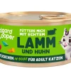 Edgard & Cooper® Nassfutter Katze > Edgard & Cooper Nassfutter für Katzen Lamm & Freilandhuhn Stückchen in Soße Adult, 18 x 85 g