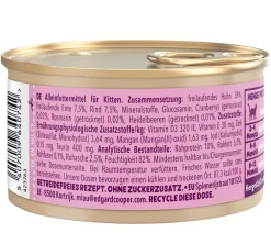 Edgard & Cooper® Edgard & Cooper Nassfutter für Katzen Freilaufente & Freilaufhuhn Stückchen in Soße, Kitten, 18 x 85 g Hot