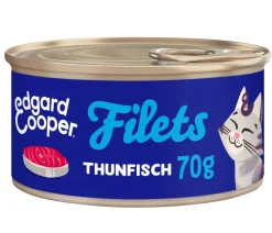 Edgard & Cooper® Edgard & Cooper Nassfutter für Katzen Wildfang-Thunfisch Filets, 24 x 70 g Outlet