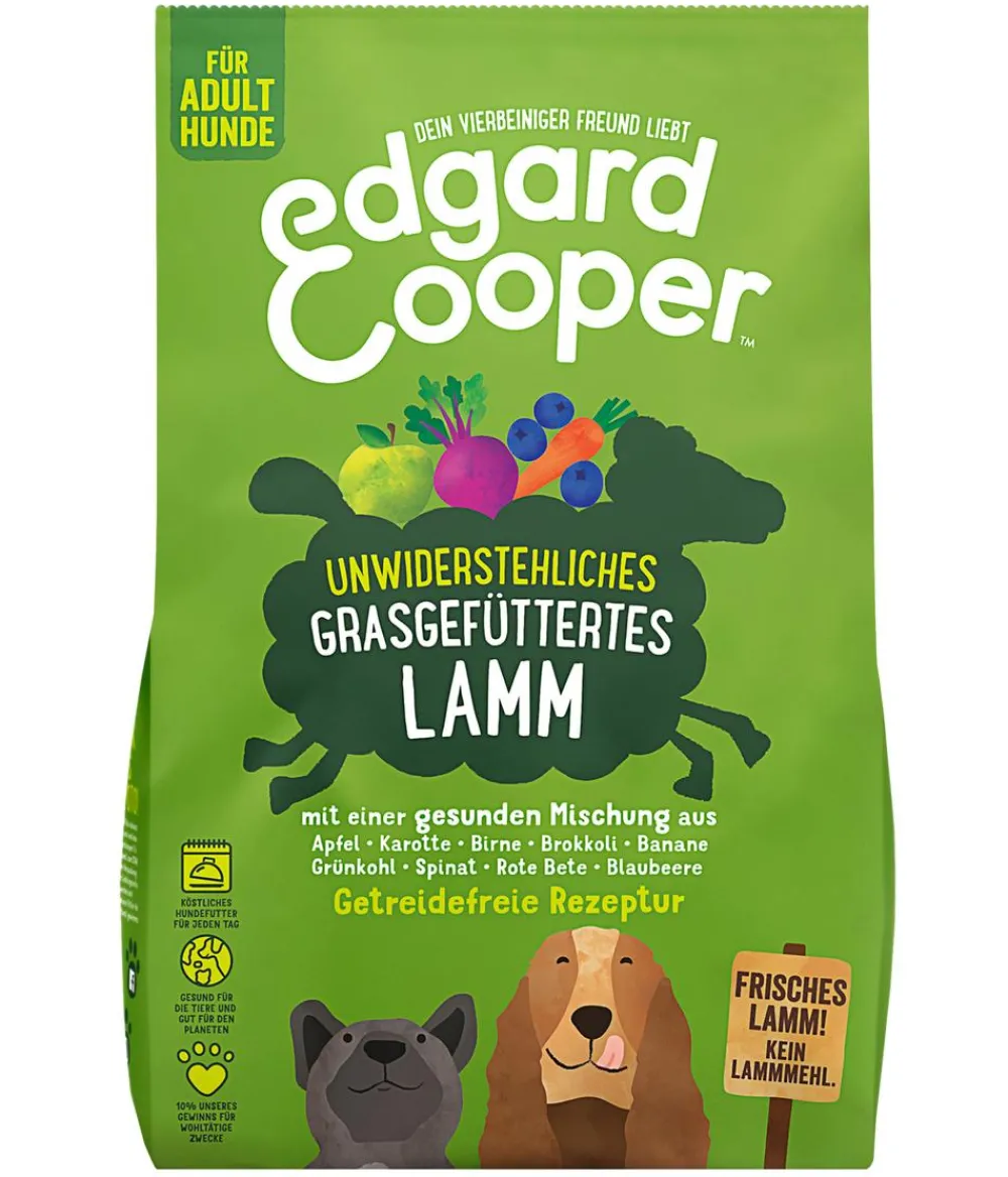 Edgard & Cooper® Trockenfutter Hund > Edgard & Cooper Trockenfutter für Hunde, Unwiderstehliches Grasgefüttertes Lamm Adult