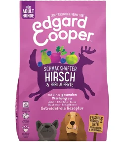 Edgard & Cooper® Trockenfutter Hund > Edgard & Cooper Trockenfutter für Hunde, Schmackhafter Hirsch & Freilaufente Adult