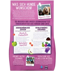 Edgard & Cooper® Trockenfutter Hund - Edgard & Cooper Trockenfutter für Hunde, Schmackhafter Hirsch & Freilaufente Adult