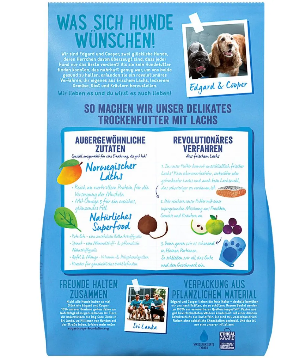 Edgard & Cooper® Trockenfutter Hund - Edgard & Cooper Trockenfutter für Hunde, Delikater Norwegischer Lachs Adult