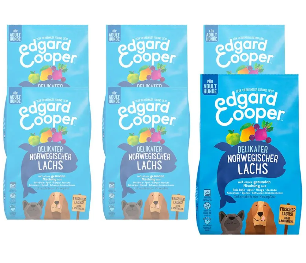 Edgard & Cooper® Trockenfutter Hund - Edgard & Cooper Trockenfutter für Hunde, Delikater Norwegischer Lachs Adult