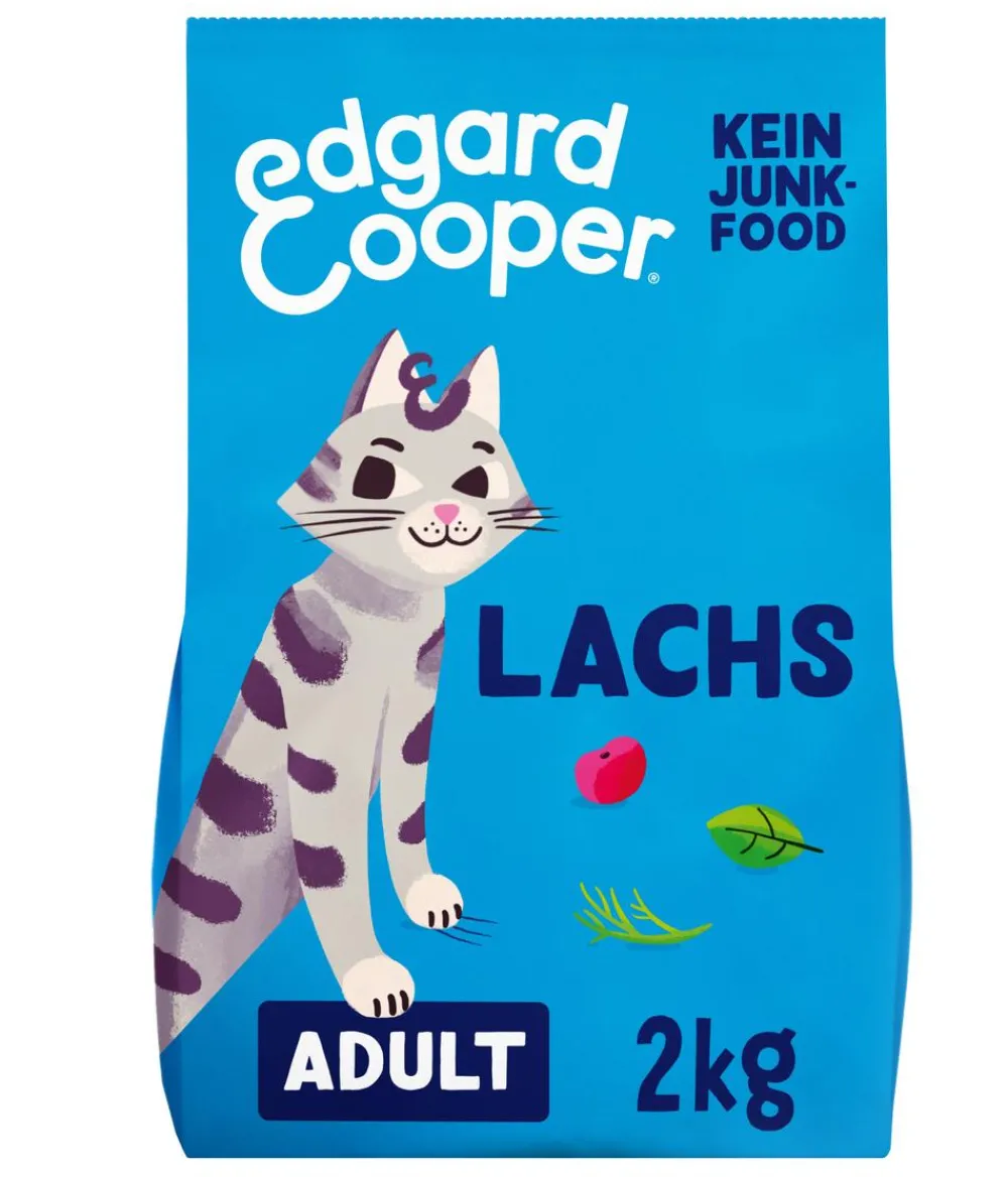 Edgard & Cooper® Edgard & Cooper Trockenfutter für Katzen Frischer Atlantik-Lachs Adult Best