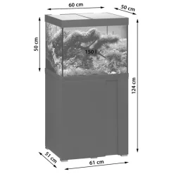 EHEIM Aquarium Komplettsets > Aquarium Kombination VivalineLED 150, ca. B61/H124/T51 cm, 150 l