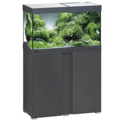 EHEIM Aquarium Komplettsets - Aquarium Kombination VivalineLED 126, ca. B81/H119/T36 cm Dunkelgrau