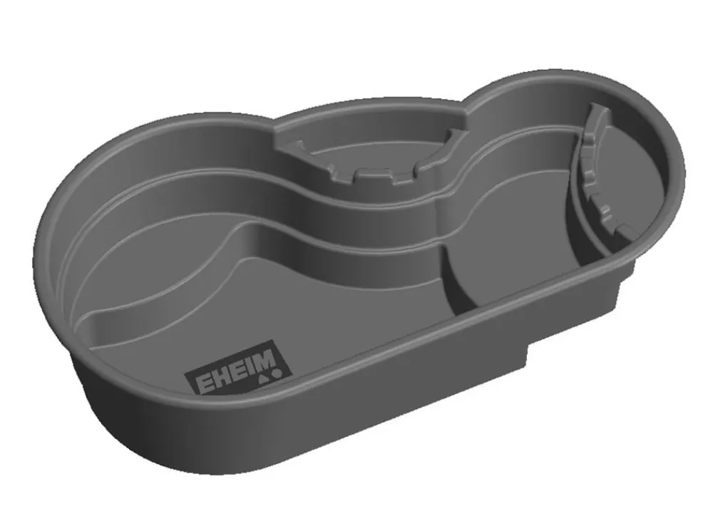 EHEIM Gartenteich·Teichbecken & Teichfolien|Teichbecken & Teichfolien - Fertigteich LAKE 500, ca. B190/H52/T105 cm, 500 l Dunkelgrau
