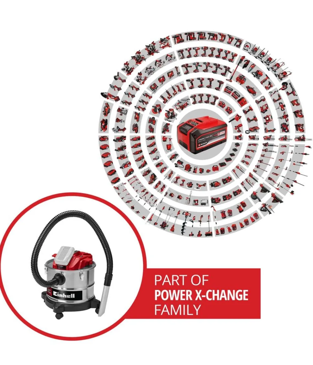 Einhell Akku-Aschesauger TE-AV 18/15 Li C-Solo Sale
