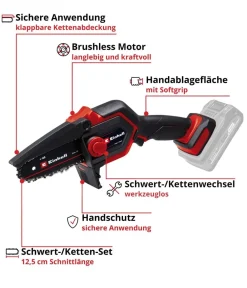Einhell Akku-Astkettensäge GE-PS 18/15 Li BL-Solo Clearance