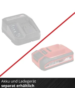 Einhell Gartengeräte - Akku Gras- und Strauchschere GE-CG 18/100 Li-Solo