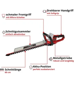 Einhell Akku-Heckenschere GE-CH 18/60 Li-Solo