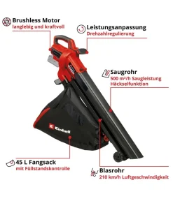 Einhell Laubsauger & Häcksler - Akku-Laubsauger VENTURRO 18/210