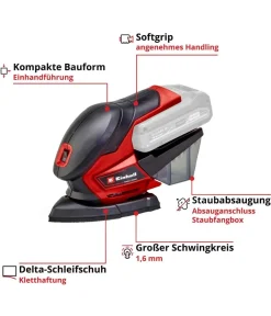 Einhell Gartengeräte - Akku-Multischleifer TE-OS 18/150 Li Solo