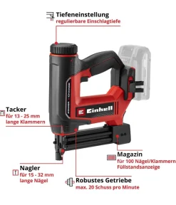 Einhell Gartengeräte > Akku-Nagler TE-CN 18/32 Li-Solo