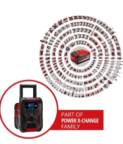 Einhell Mehr Haushaltshelfer - Akku-Radio TE-CR 18 Li DAB+/FM/BT - Solo