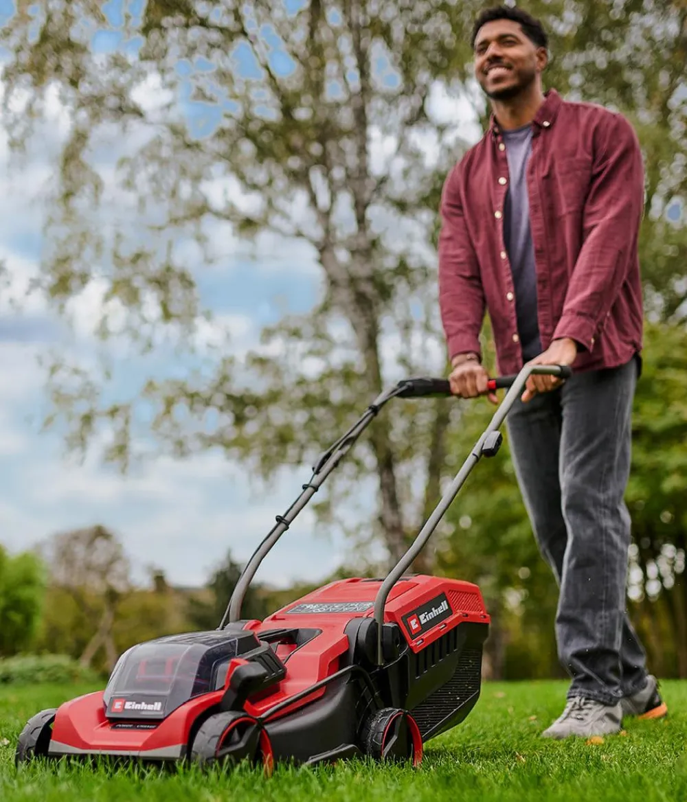 Einhell Gartengeräte > Akku-Rasenmäher GE-CM 18/32 C Li BL, inkl. 4,0 Ah Akku & Schnellladegerät