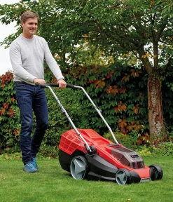 Einhell Gartengeräte > Akku-Rasenmäher GE-CM 36/43 Li M, inkl. 2x 4,0 Ah Akku & 2x Schnellladegerät