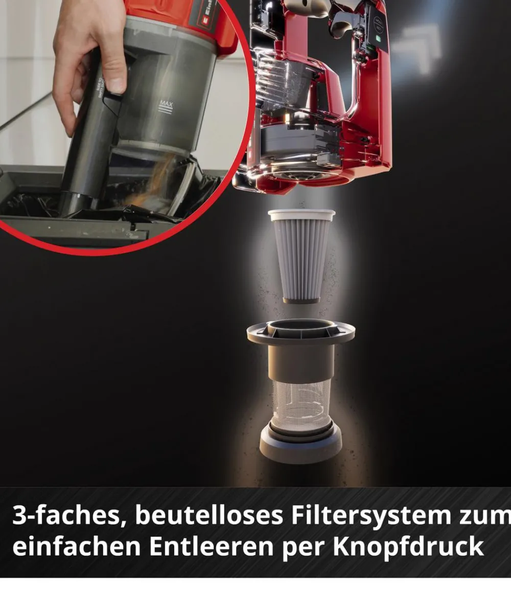 Einhell Mehr Haushaltshelfer > Akku-Stielstaubsauger TE-SV 18 Li-Solo