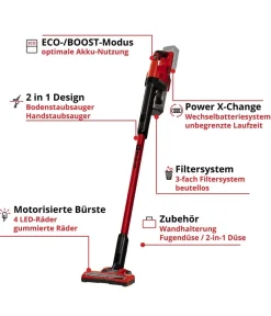 Einhell Mehr Haushaltshelfer > Akku-Stielstaubsauger TE-SV 18 Li-Solo
