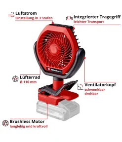 Einhell Gartengeräte > Akku-Ventilator GC-CF 18/110 Li-Solo