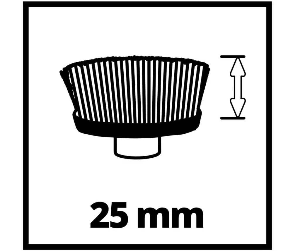Einhell Gartengeräte - Oberflächenbürste ULTRA 95/25, Messing