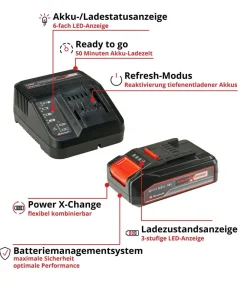 Einhell Gartengeräte - PXC-Starter-Kit 18 V 2,5 Ah