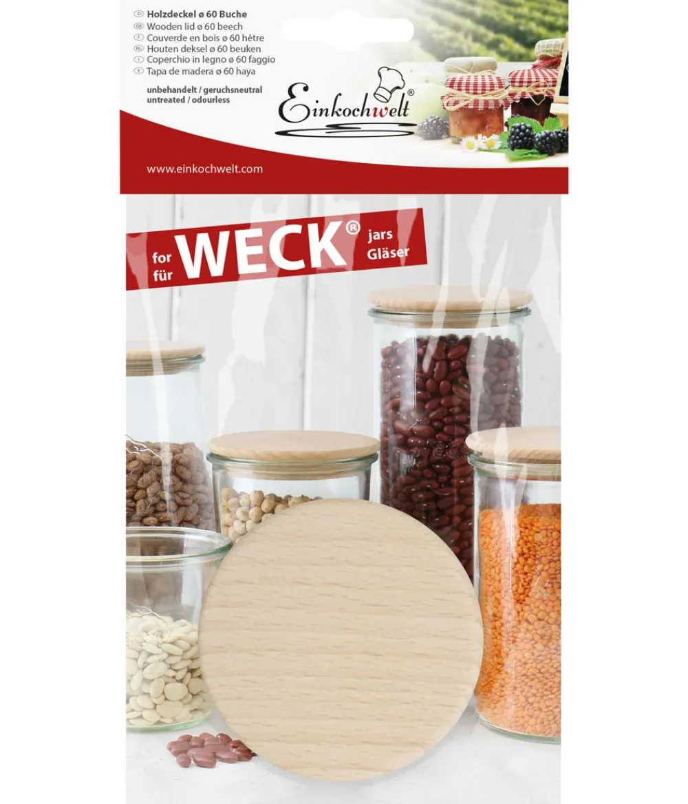 Einkochwelt WECK® Holzdeckel Natur Outlet