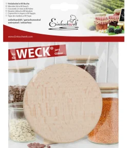 Einkochwelt Einkochautomaten & Zubehör - WECK® Holzdeckel Natur