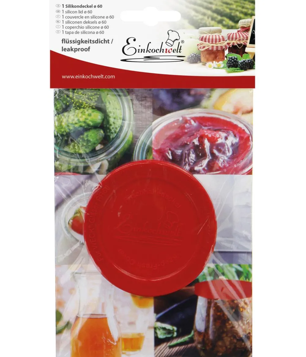 Einkochwelt WECK® Silikondeckel Rot Clearance