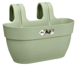 Elho Kunststoff-Balkonhängetopf Vibia Campana Easy, länglich Hellgrün Best